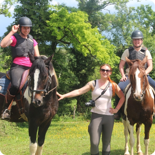 Randonnée à cheval dans le Jura